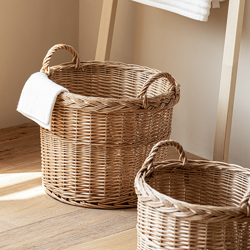 Woven Laundry Hamper with Hand - đánh giá và giá Home Essentials Bathroom Storage