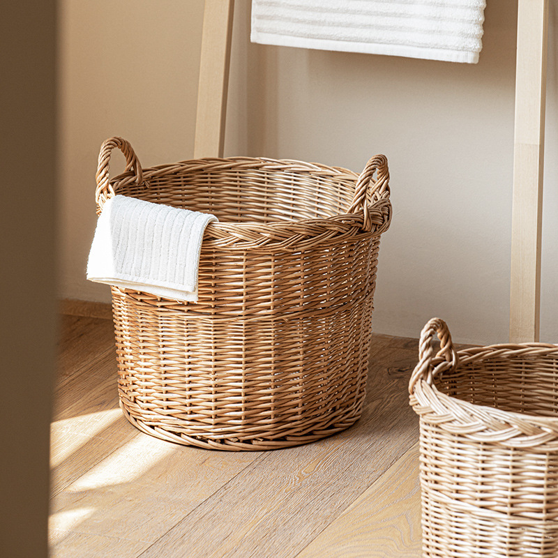 Woven Laundry Hamper with Hand - đánh giá và giá Home Essentials Bathroom Storage
