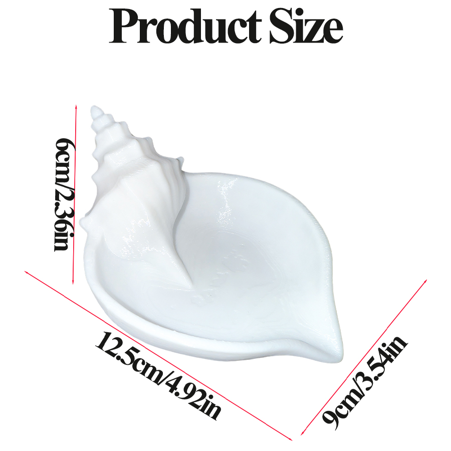 Nordic Style Matte White Conch - đánh giá và giá Home Essentials Bathroom Storage