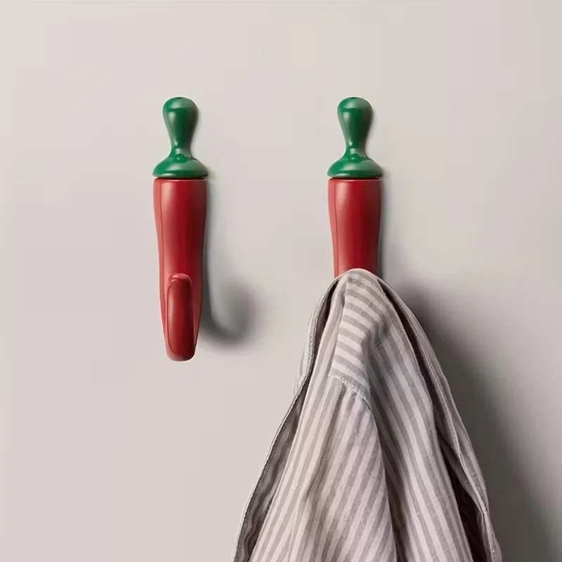 10PC Pepper Shaped Wall Hooks  - đánh giá và giá Home Bathroom Organizer